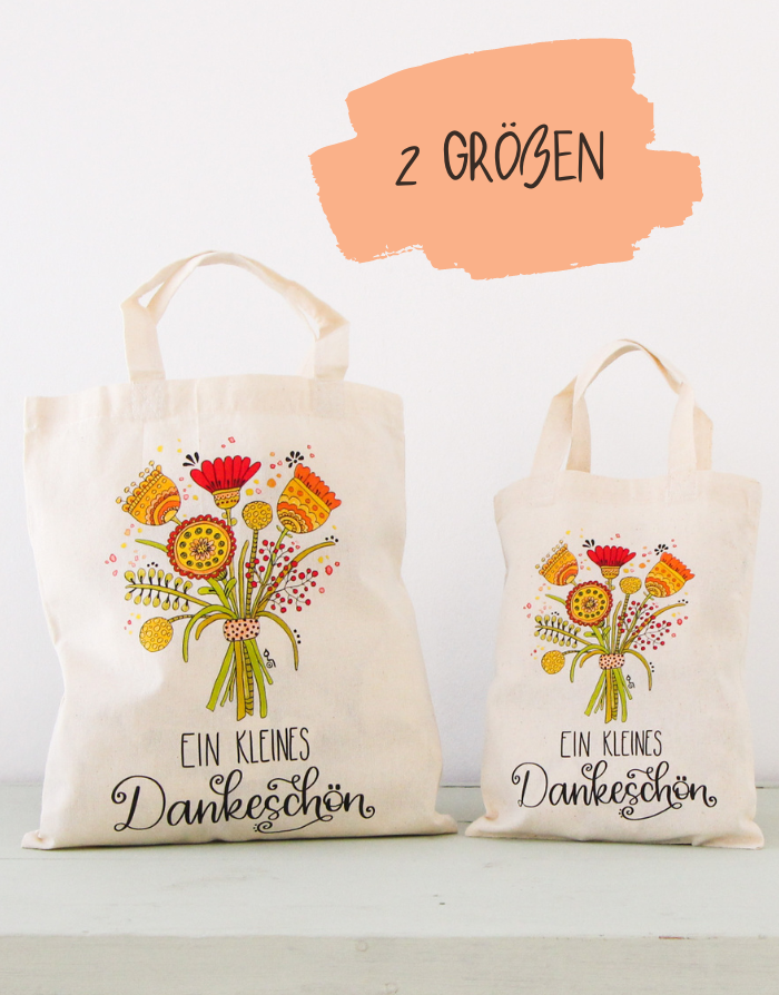 Geschenktäschchen "Blumenstrauß"