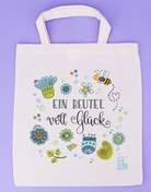 Geschenktäschchen "Glücksbeutel blau-grün"