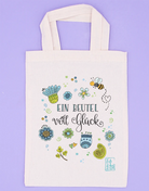 Geschenktäschchen "Glücksbeutel blau-grün"