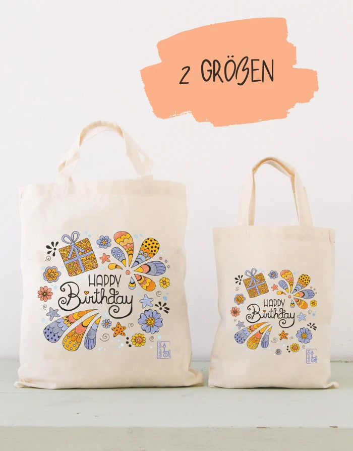 Geschenktäschchen "Happy Birthday"