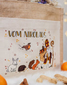 Geschenktasche Jute "Vom Nikolaus und seinen Freunden"