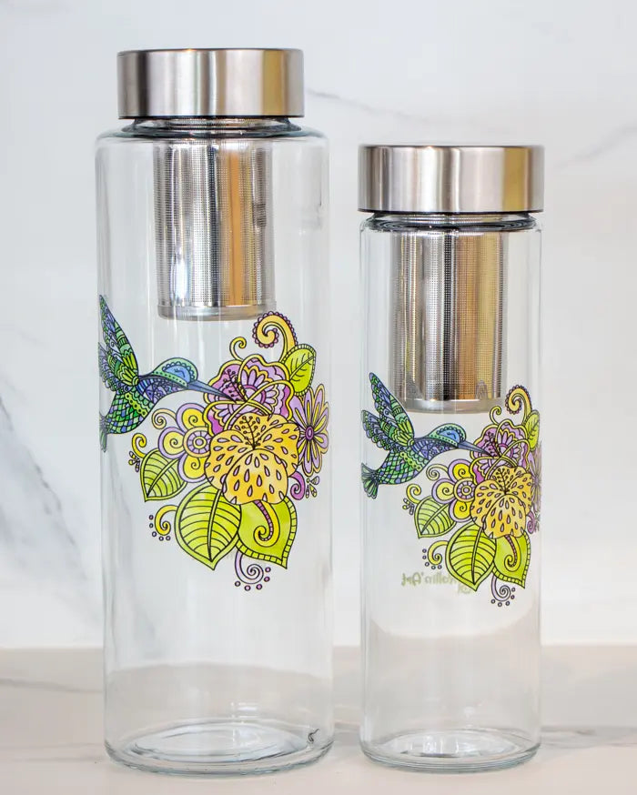 Glasflasche "Kolibri"