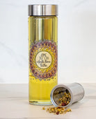 Glasflasche "Mandala - Atme tief ein"