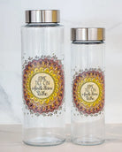 Glasflasche "Mandala - Atme tief ein"