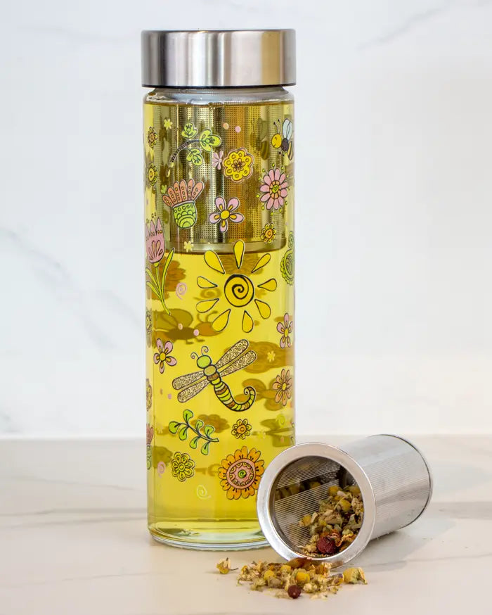 Glasflasche "Sommertag"