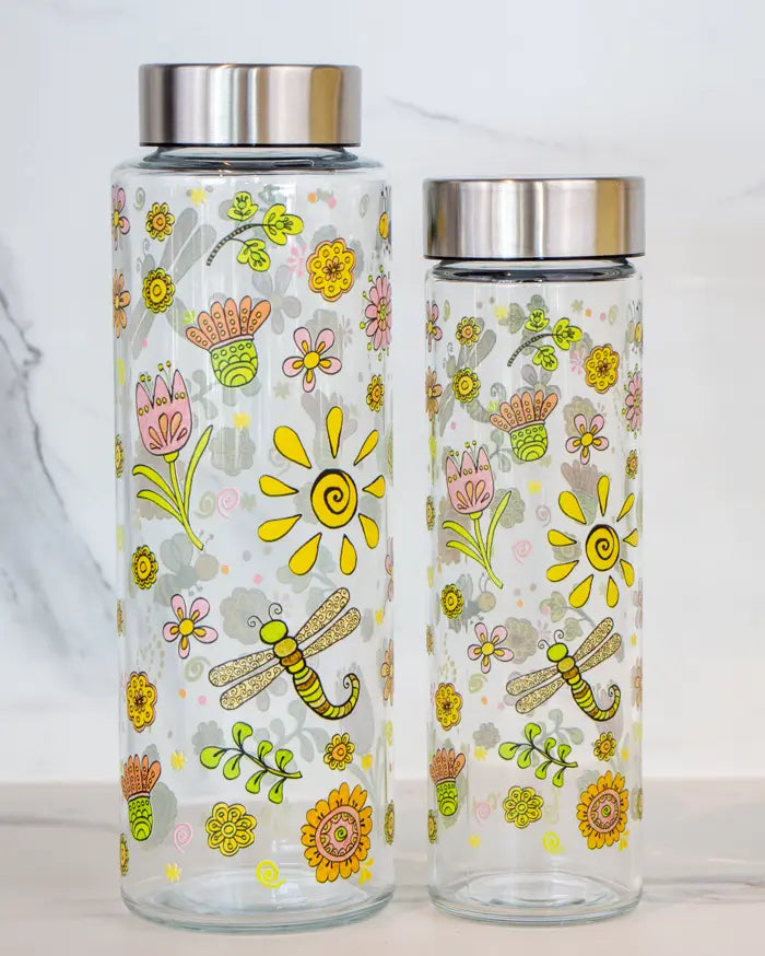 Glasflasche "Sommertag"