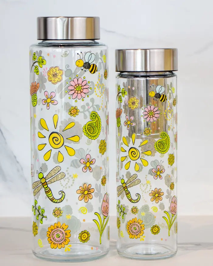 Glasflasche "Sommertag"