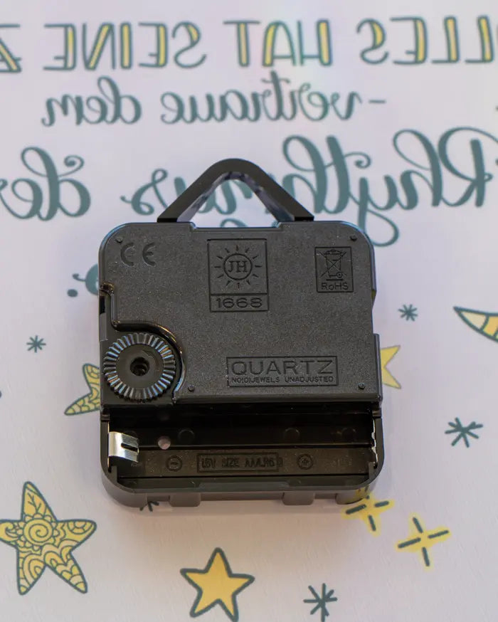 Glaswanduhr „Alles hat seine Zeit“