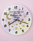 Glaswanduhr „Alles hat seine Zeit“