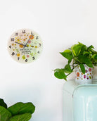 Glaswanduhr "Nimm dir die Zeit"