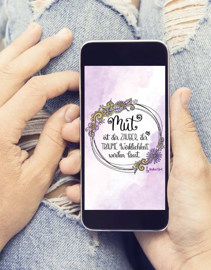Handy-Hintergrund "Mut"