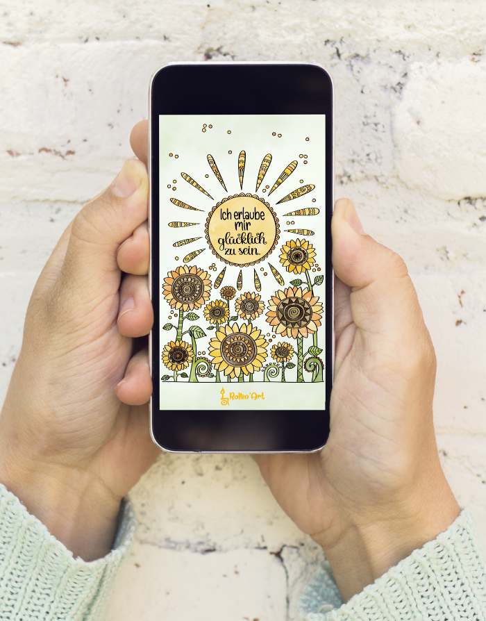 Handy-Hintergrund "Sonnenblumen"