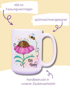 Jumbo-Teetasse "Bee happy"