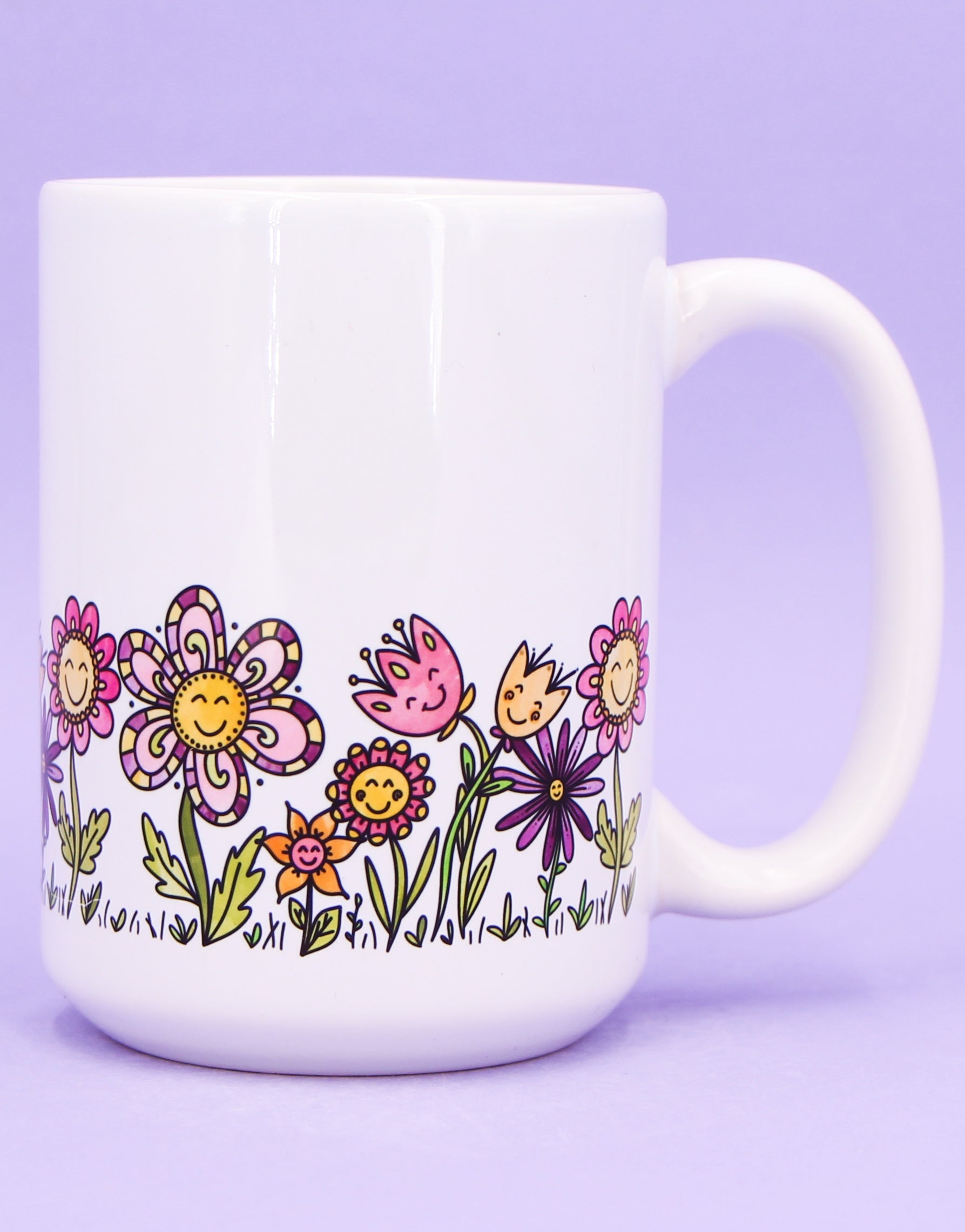 Jumbo-Teetasse "Blumenwiese"
