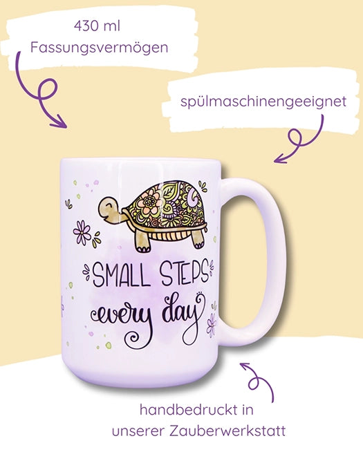 Jumbo-Teetasse "Small steps"