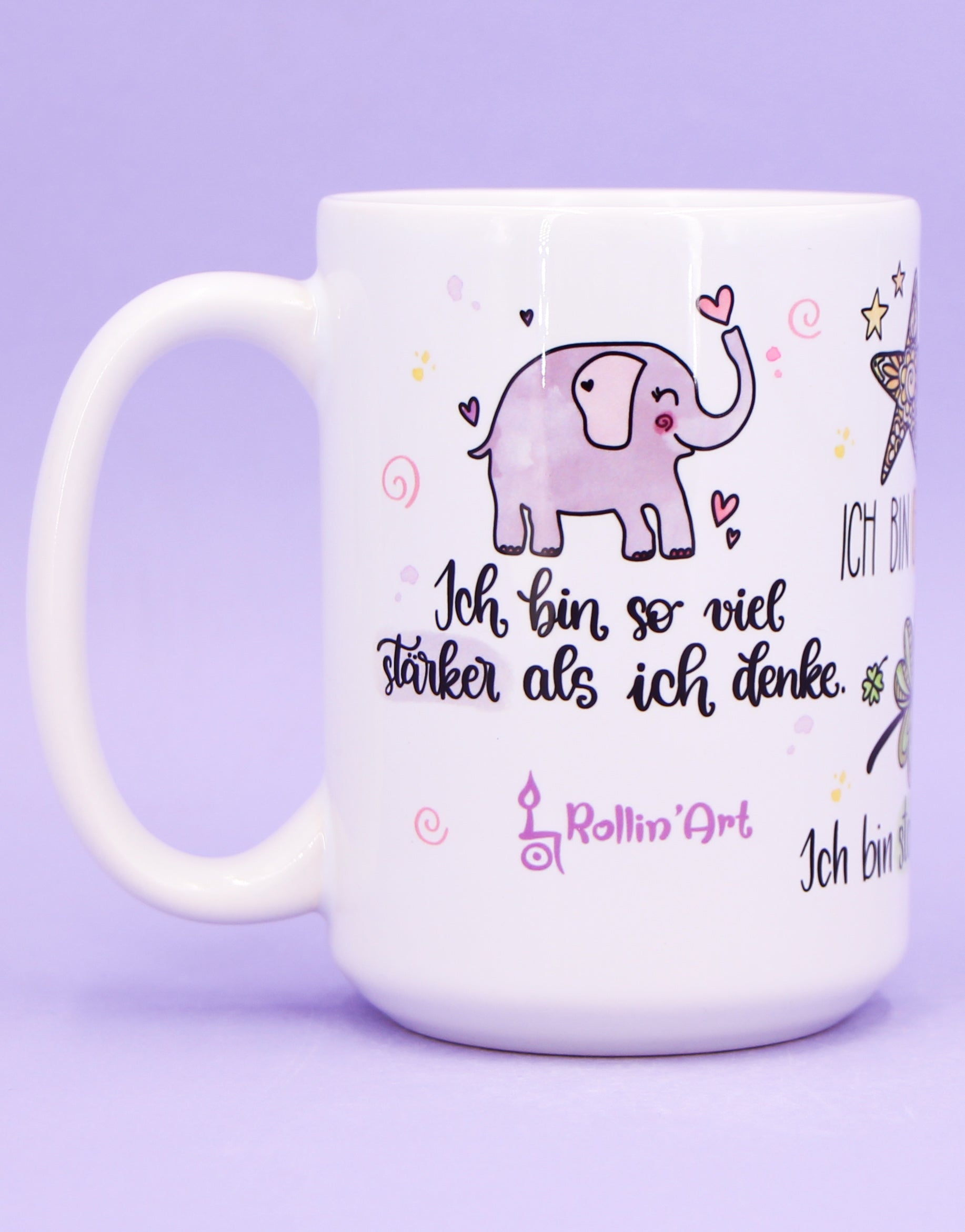 Jumbo-Teetasse "Tasse voll Glück"