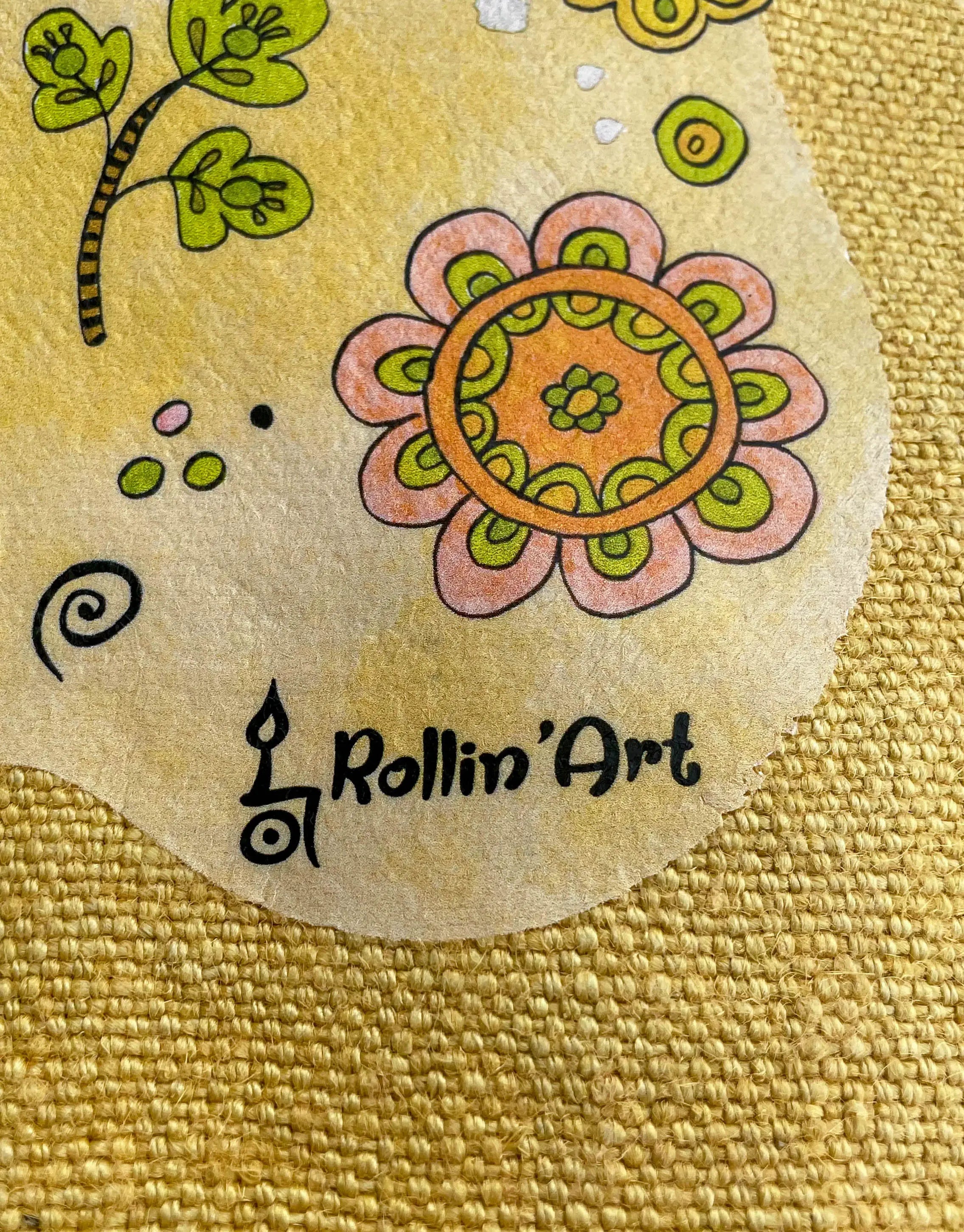 Jute Beach Bag "Glücksgefühle"