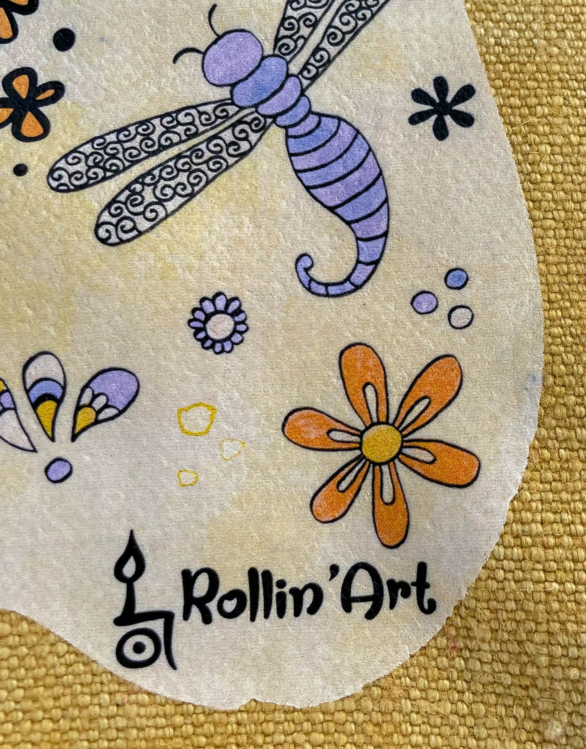 Jute Beach Bag "Love yourself and be kind"