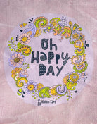 Jute Beach Bag "Oh happy Day"