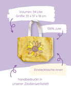 Jute Beach Bag "Sonnenglück"