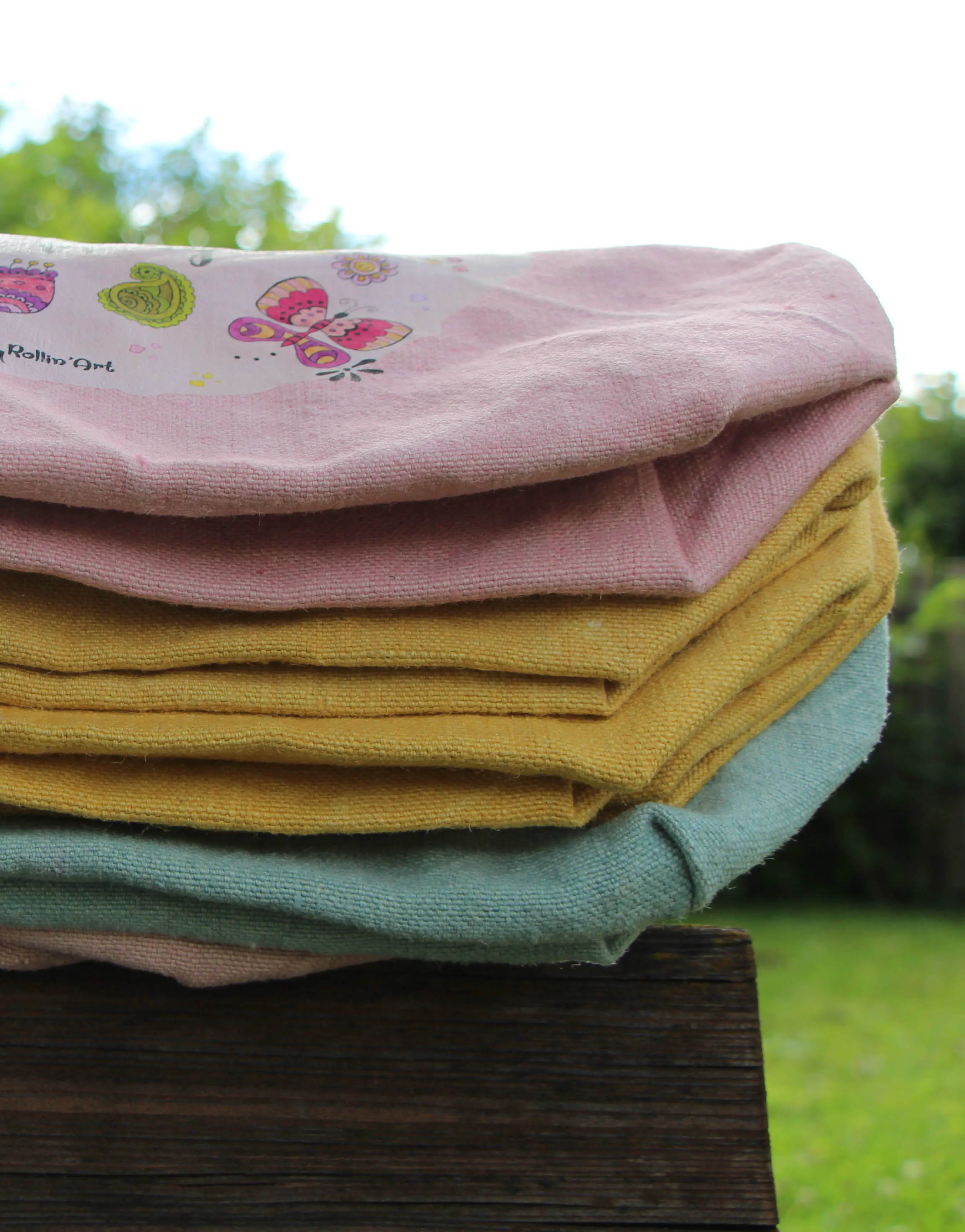 Jute Beach Bag "Wundervolle Welt"