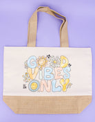 Jutetasche "Good Vibes Only"