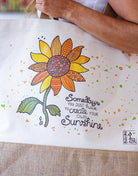 Jutetasche "Sonnenblume"