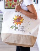Jutetasche "Sonnenblume"