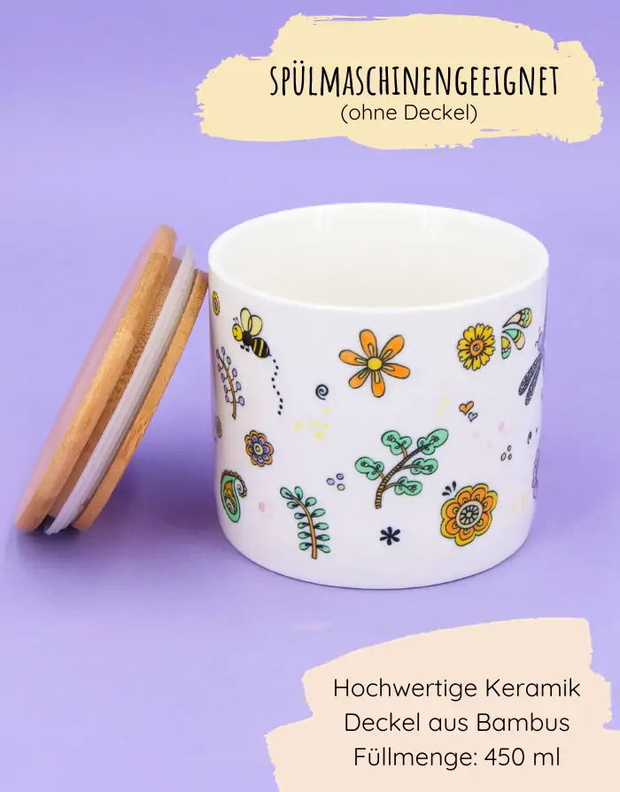 Keramikdose S "Bloom"