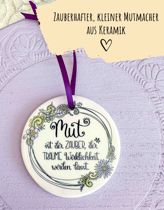 Keramikhänger "Mut"