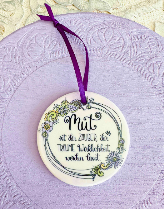 Keramikhänger "Mut"