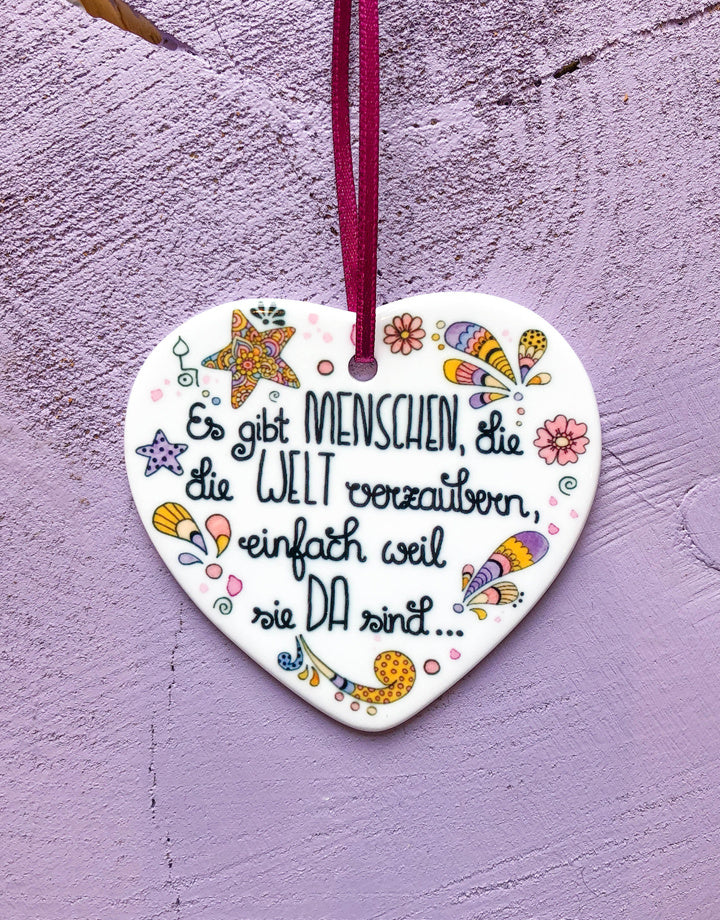 Keramikherz "Welt verzaubern"
