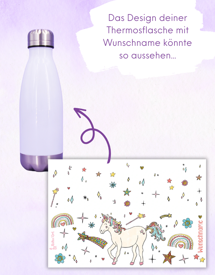 Kinder-Thermosflasche "Einhorn"
