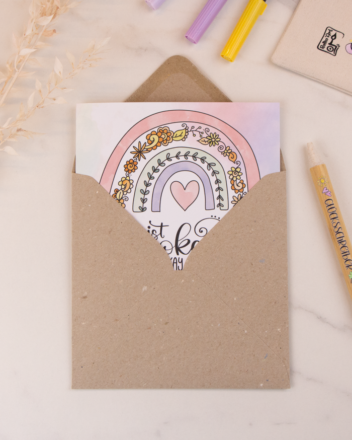 Klappkarte "Es ist okay"