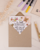 Klappkarte "Freundschaft"