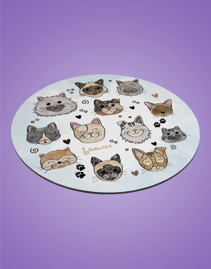 Mousepad "Glückskatzen"