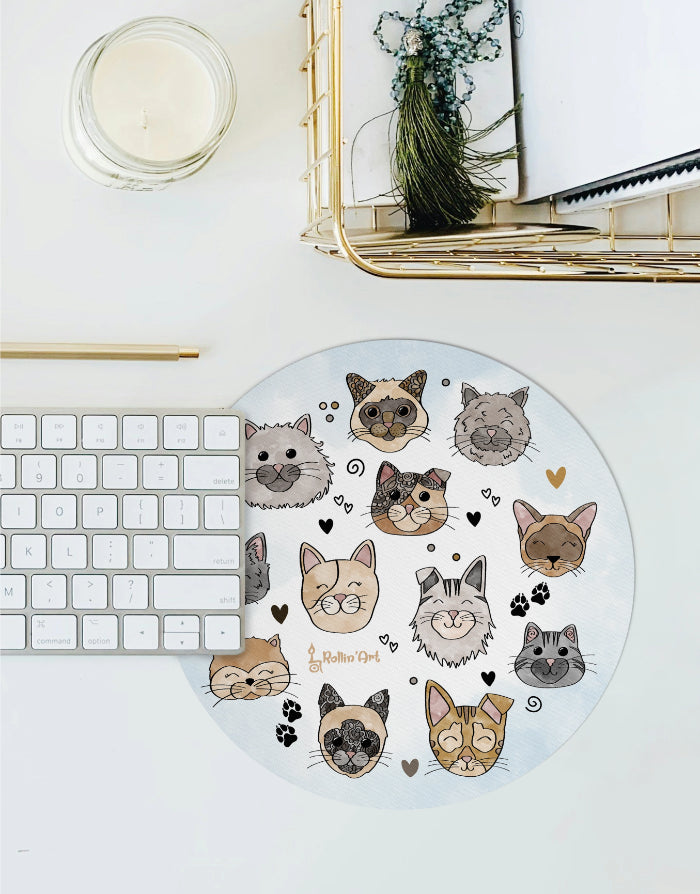 Mousepad "Glückskatzen"