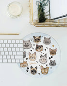 Mousepad "Glückskatzen"