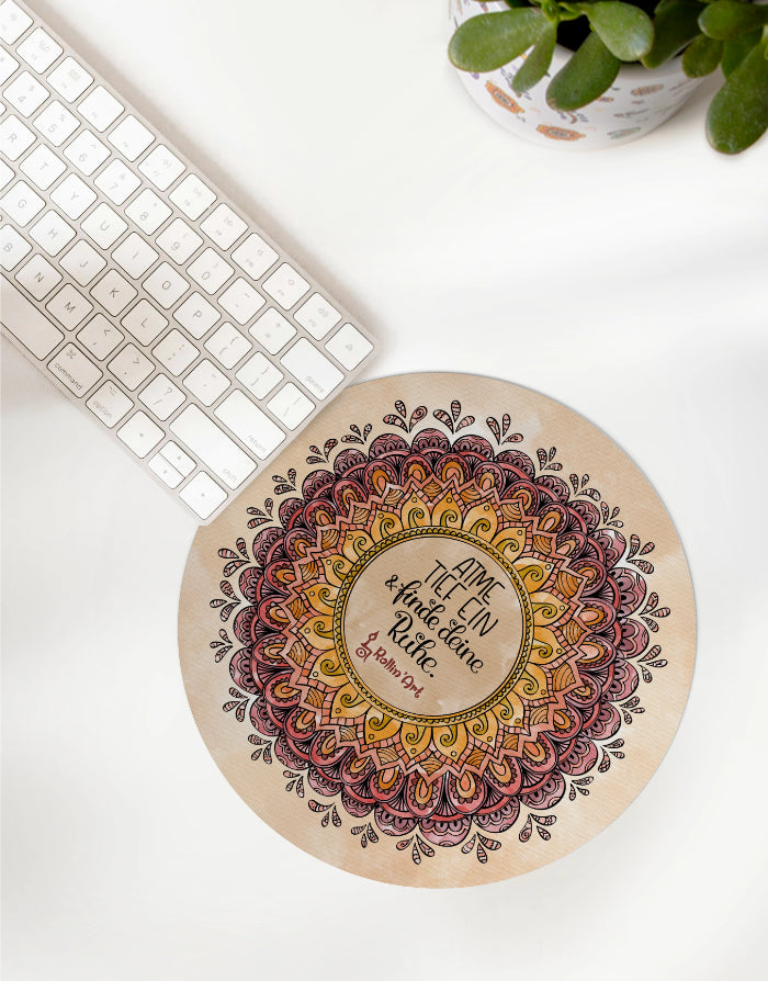 Mousepad "Mandala - Atme tief ein"