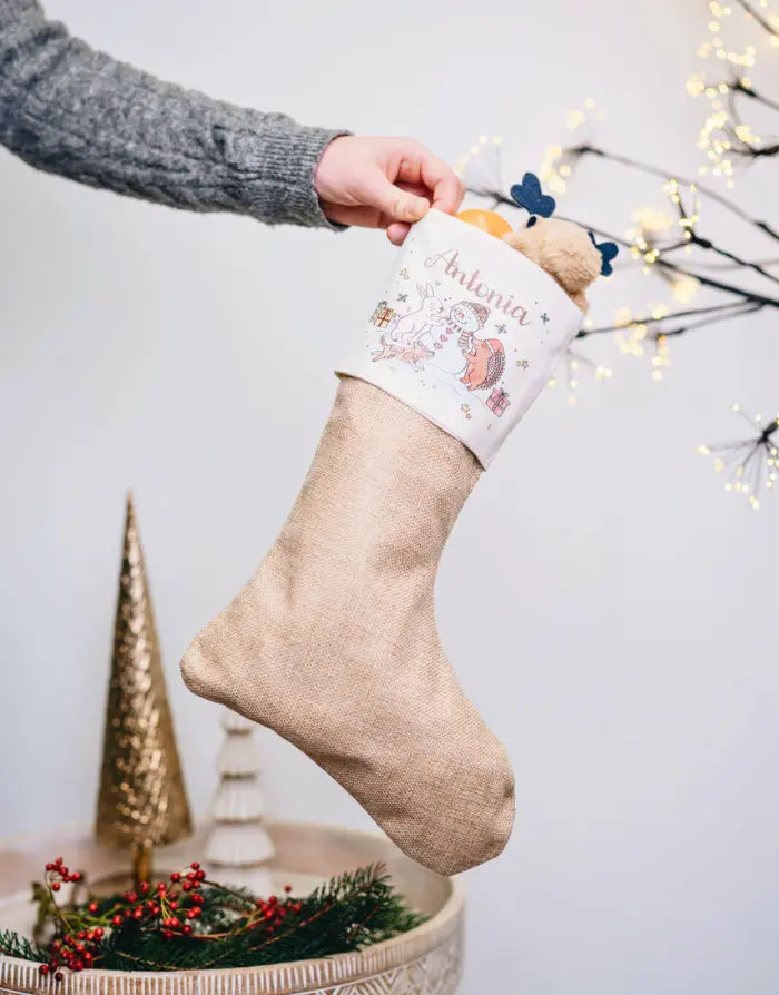 Nikolausstiefel "Schneemann " mit Wunschname