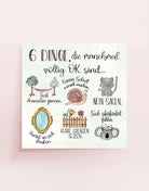 Poster „6 Dinge, die manchmal völlig okay sind“