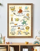 Poster „Affirmationen – Ich bin mutig, stark & wertvoll“