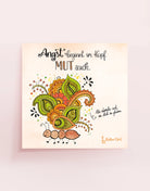 Poster „Angst beginnt im Kopf. Mut auch.“