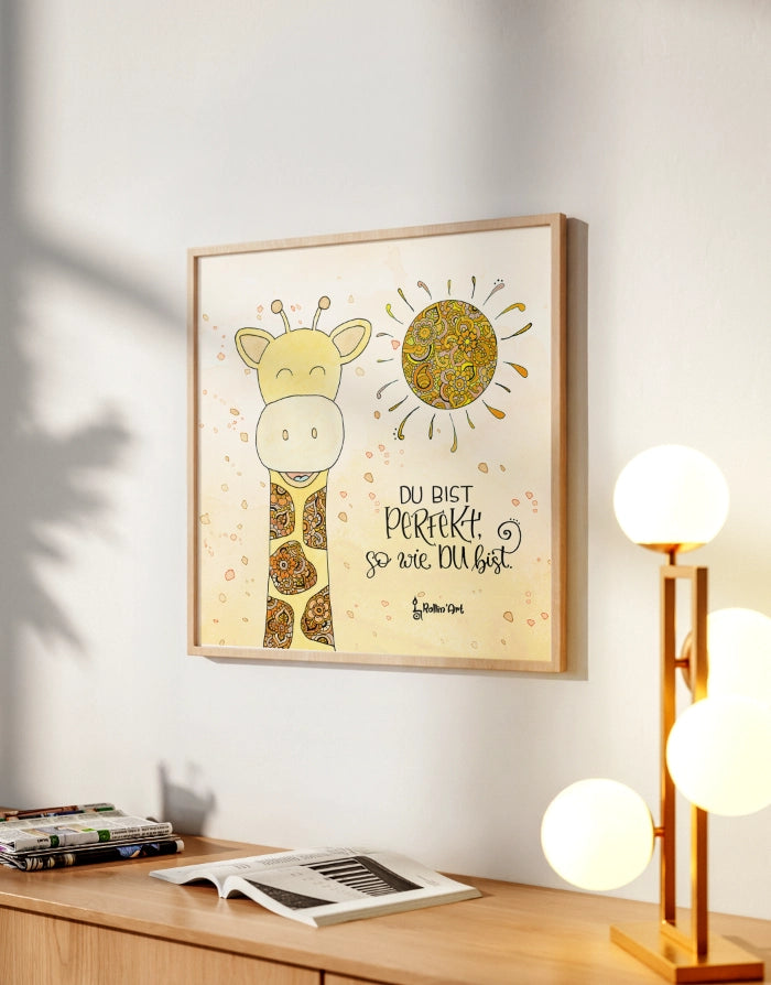 Poster „Du bist perfekt, so wie du bist“