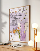 Poster „Genieße den Moment – jetzt ist dein Leben“