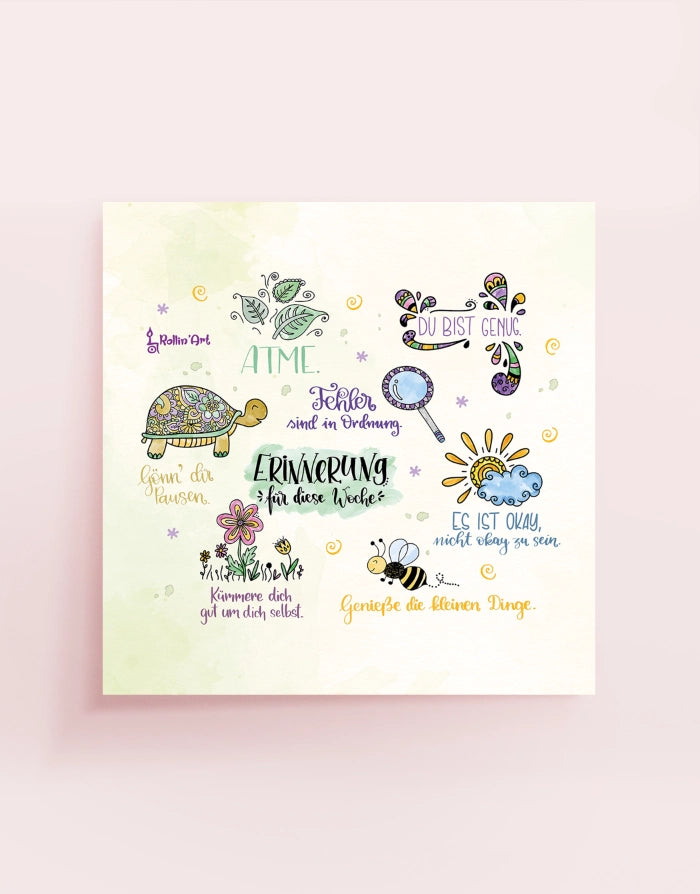 Poster „Kleine Erinnerungen für dich“