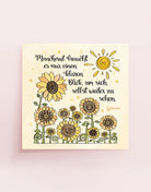 Poster „Manchmal braucht es nur einen klaren Blick“