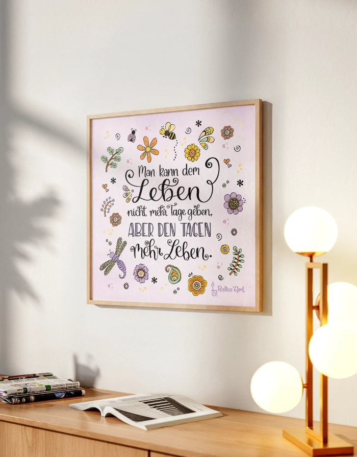 Poster „Mehr Leben für deine Tage“