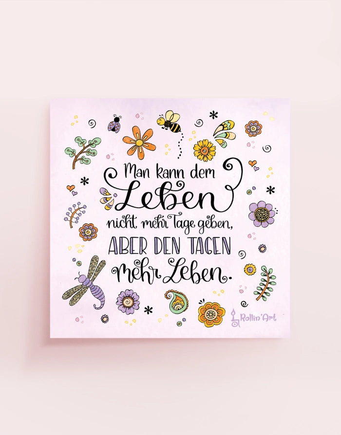 Poster „Mehr Leben für deine Tage“