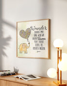 Poster „Wunder beginnen, wenn wir unseren Träumen folgen“